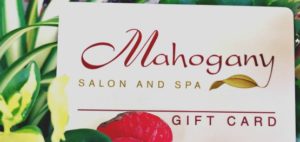 Mahogany Salon and Spa Gift Cards Ottawa Spa gift