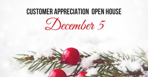 Customer Appreciation Open House, December 5, Mahogany Salon and Spa
